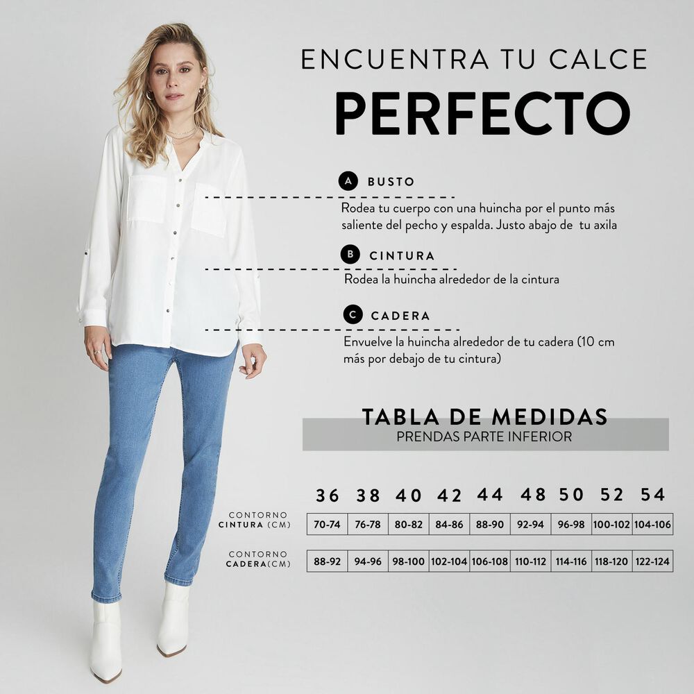 Jeans Calza Con Pretina Alta image number 4.0